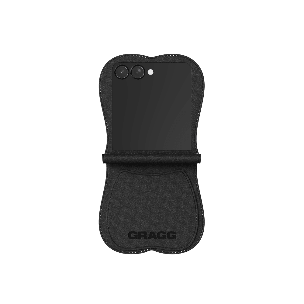 GRAGG (SHAPE CASE) - layered ribbon case - black 13