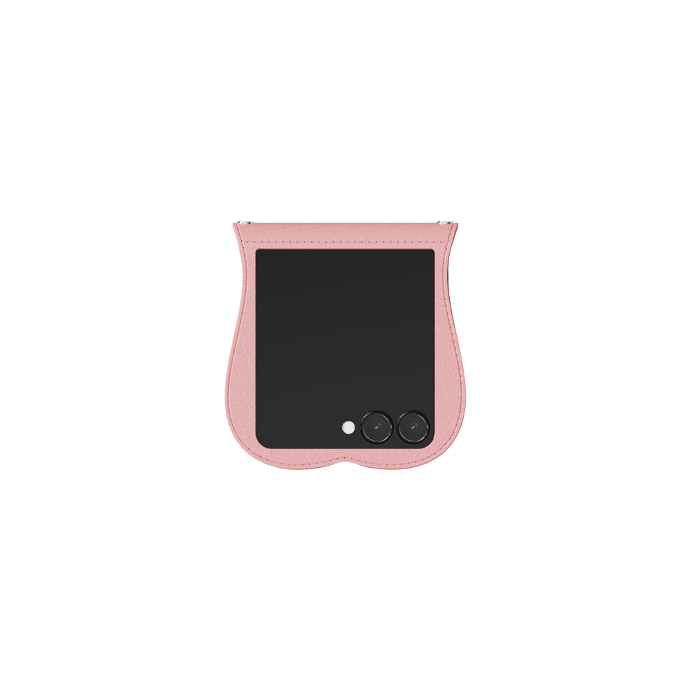 GRAGG (SHAPE CASE) - layered ribbon case - light pink 3