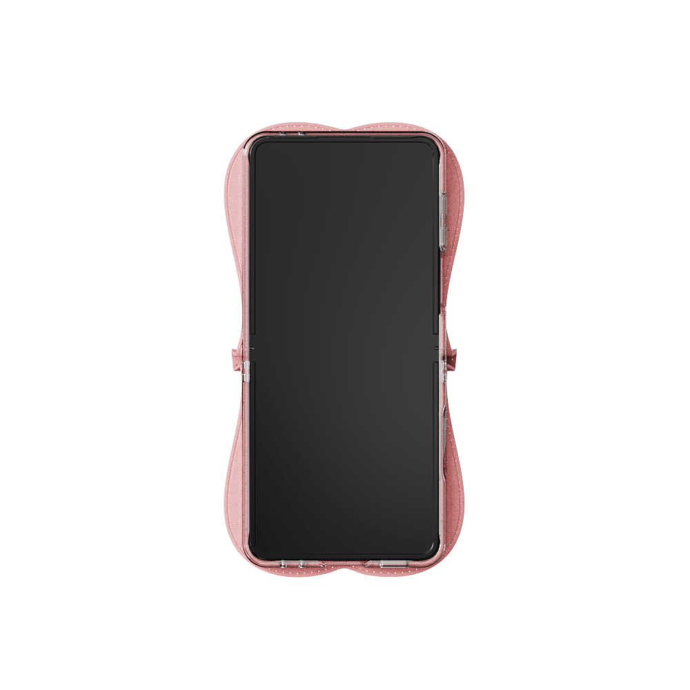 GRAGG (SHAPE CASE) - layered ribbon case - light pink 5