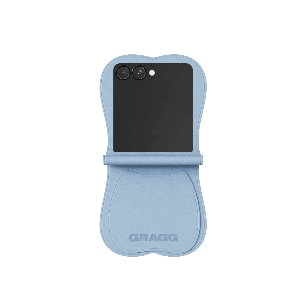 GRAGG (SHAPE CASE) - layered ribbon case - sky blue 2