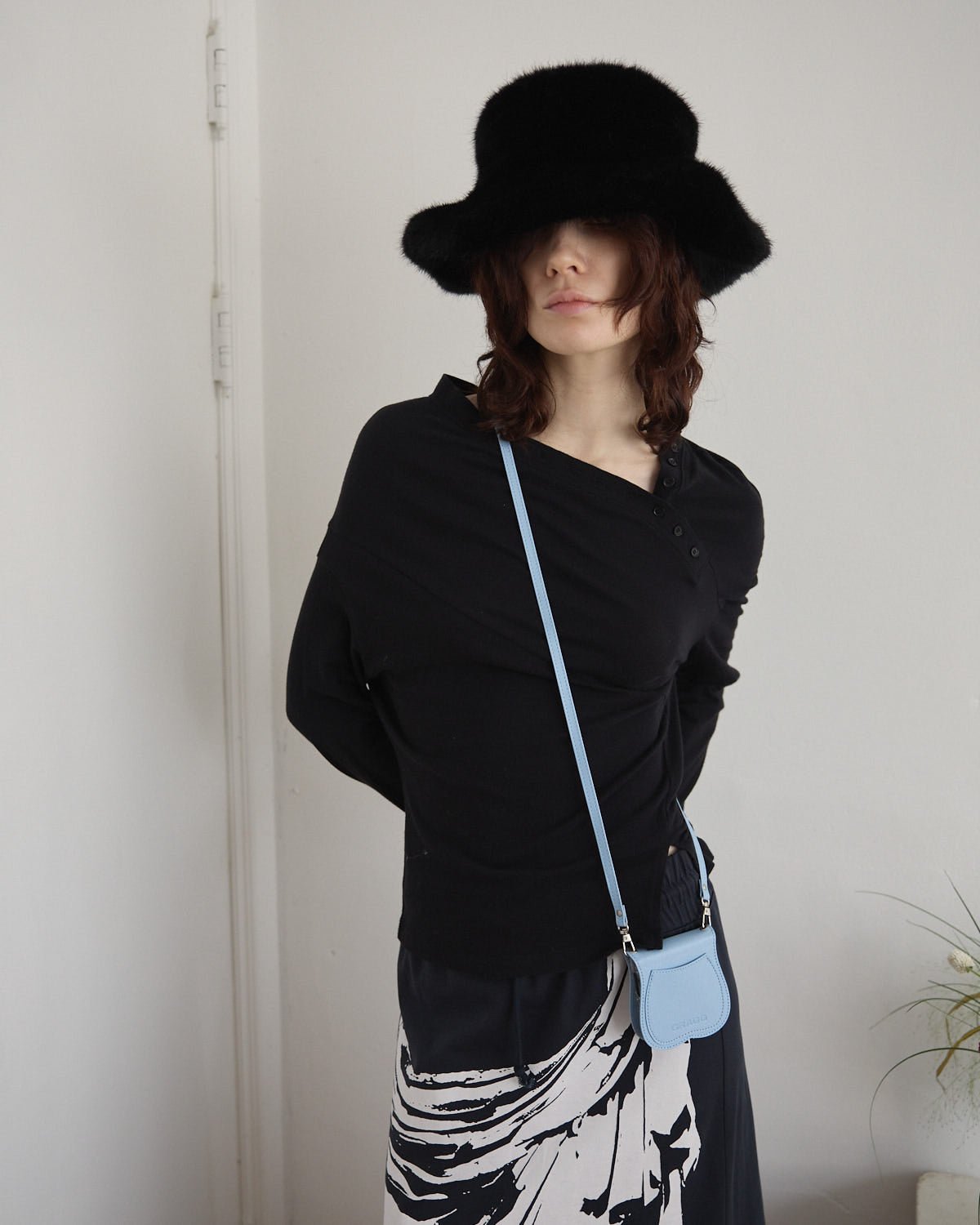 GRAGG (SHAPE CASE) - layered ribbon case - sky blue 23