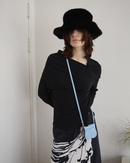 GRAGG (SHAPE CASE) - layered ribbon case - sky blue 23