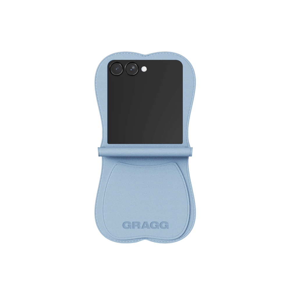 GRAGG (SHAPE CASE) - layered ribbon case - sky blue 6