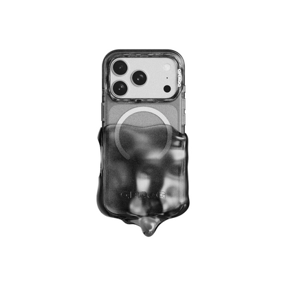 GRAGG (SHAPE CASE) - magsafe double layers case - clear black 3