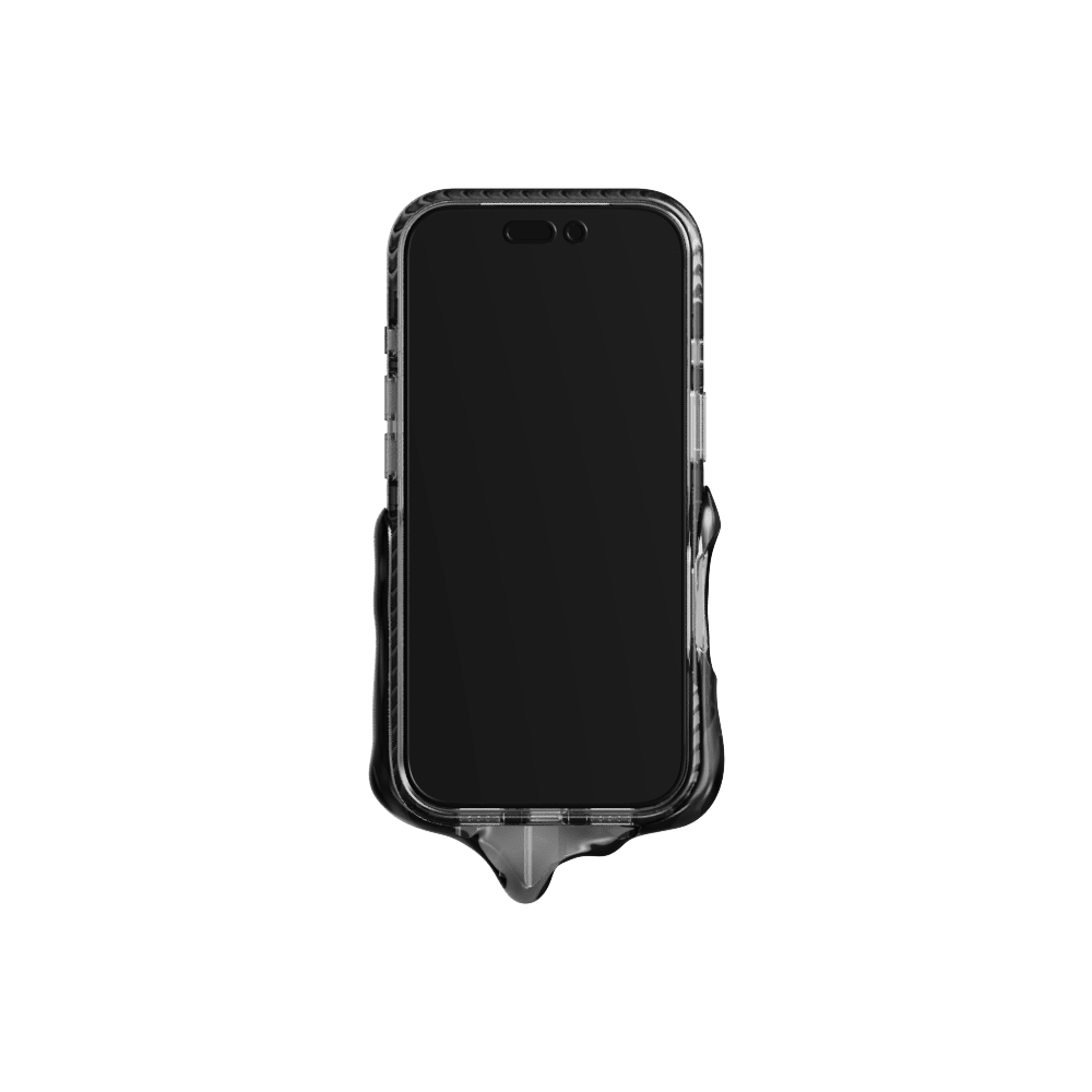 GRAGG (SHAPE CASE) - magsafe double layers case - clear black 5
