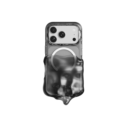 GRAGG (SHAPE CASE) - magsafe double layers case - clear black 4