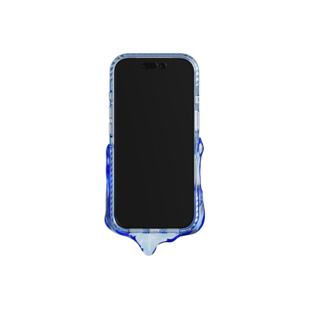 GRAGG (SHAPE CASE) - magsafe double layers case - clear blue 5