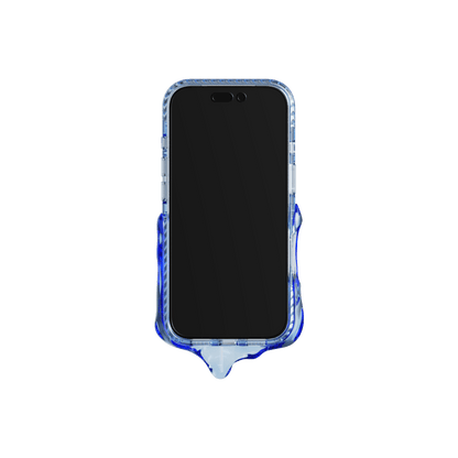 GRAGG (SHAPE CASE) - magsafe double layers case - clear blue 5