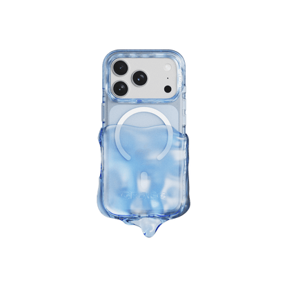 GRAGG (SHAPE CASE) - magsafe double layers case - clear blue 4