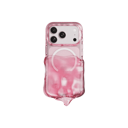GRAGG (SHAPE CASE) - magsafe double layers case - clear pink 3