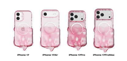 GRAGG (SHAPE CASE) - magsafe double layers case - clear pink 6