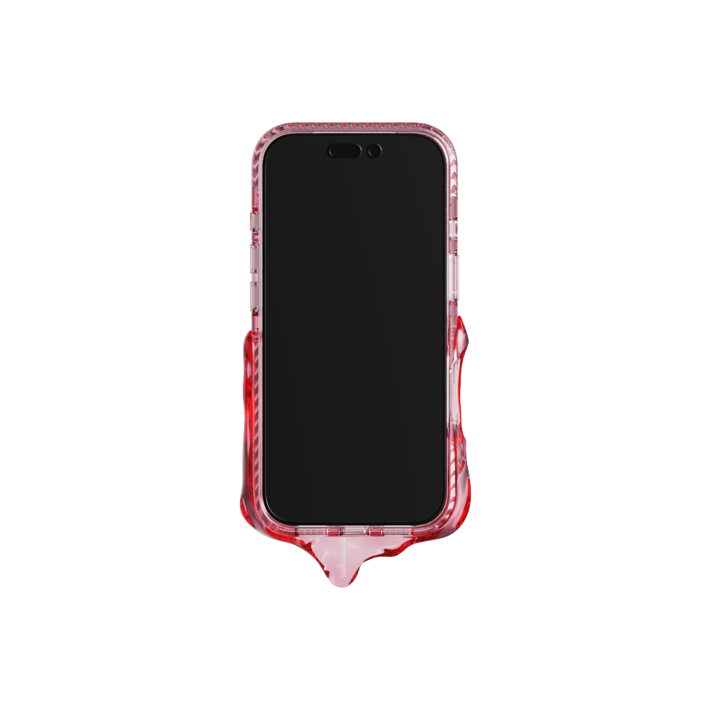 GRAGG (SHAPE CASE) - magsafe double layers case - clear pink 5