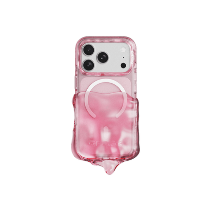 GRAGG (SHAPE CASE) - magsafe double layers case - clear pink 4