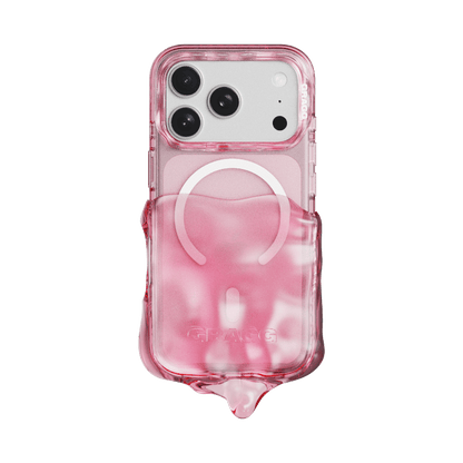 GRAGG (SHAPE CASE) - magsafe double layers case - clear pink 1
