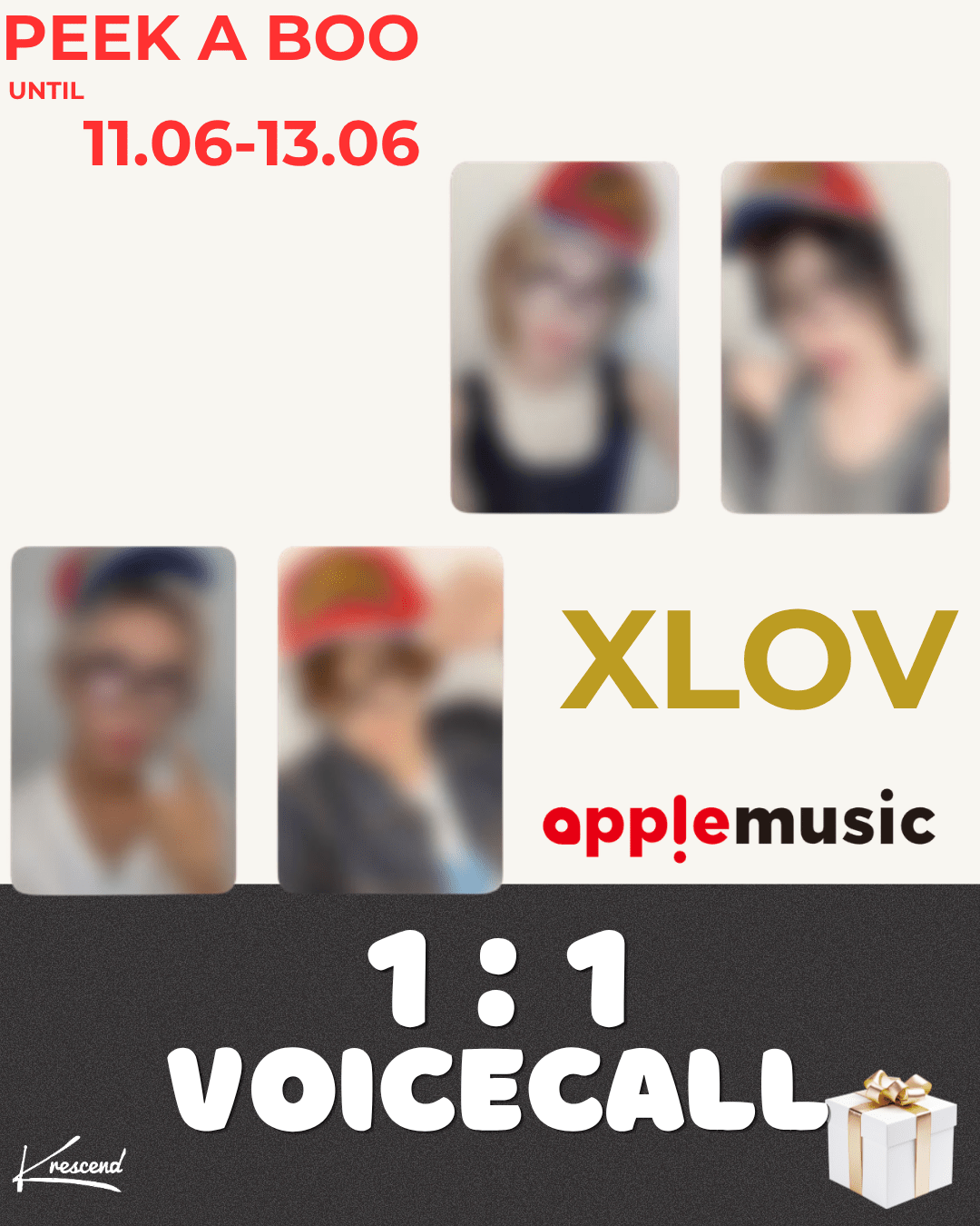 [Event Album][Haru] XLOV (엑스러브) - I,God (2nd Mini Album) [RANDOM] [APPLE MUSIC] [LuckyDraw] [Voicecall]-product_vendor,