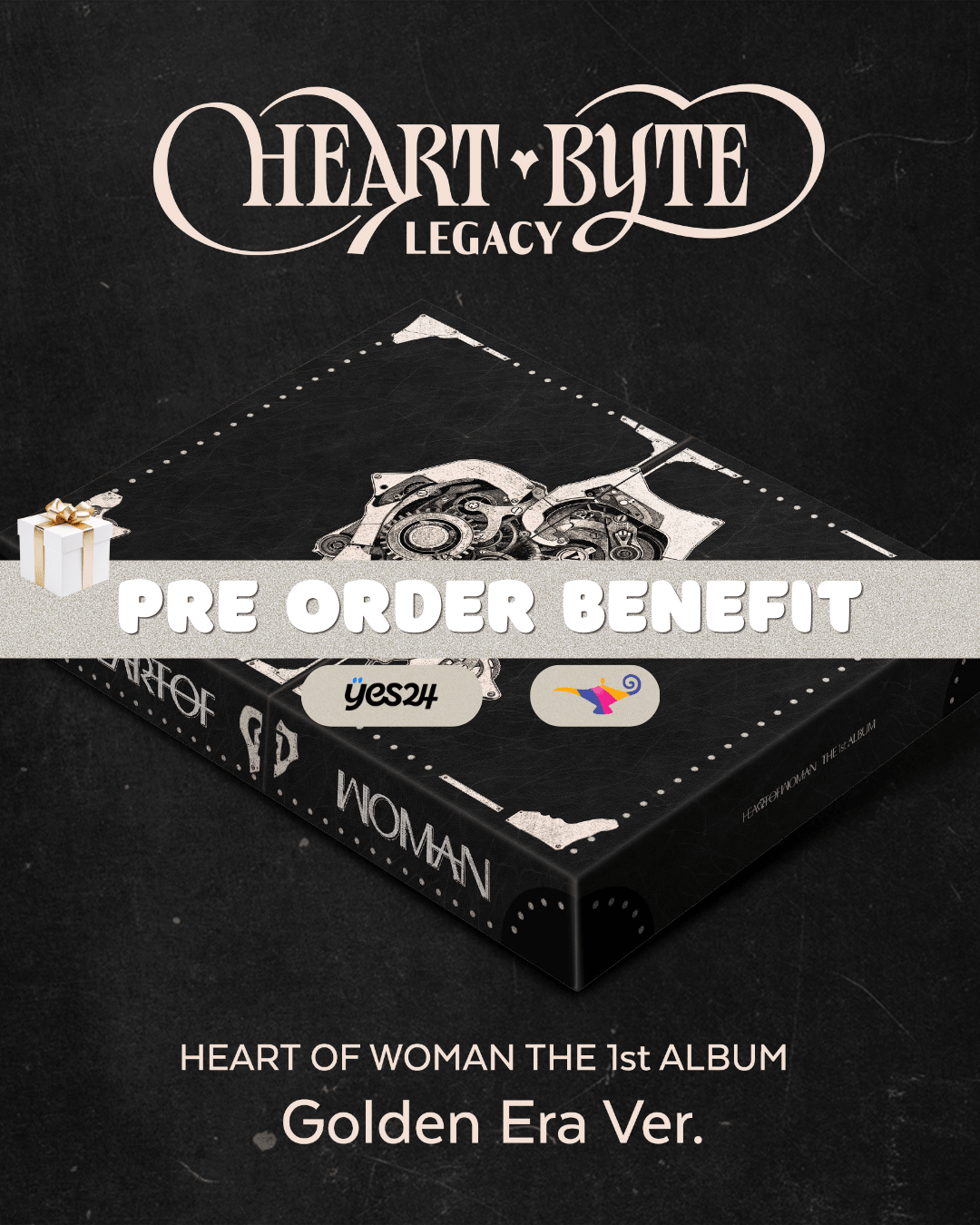 [Album]HEART OF WOMAN (하트오브우먼) - Heart Byte : LEGACY (The 1st ALBUM) [Golden Era Ver.] - product_vendor,