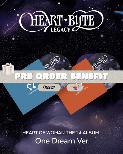 [Album]HEART OF WOMAN (하트오브우먼) - Heart Byte : LEGACY (The 1st ALBUM) [One Dream Ver.] [RANDOM] - product_vendor,