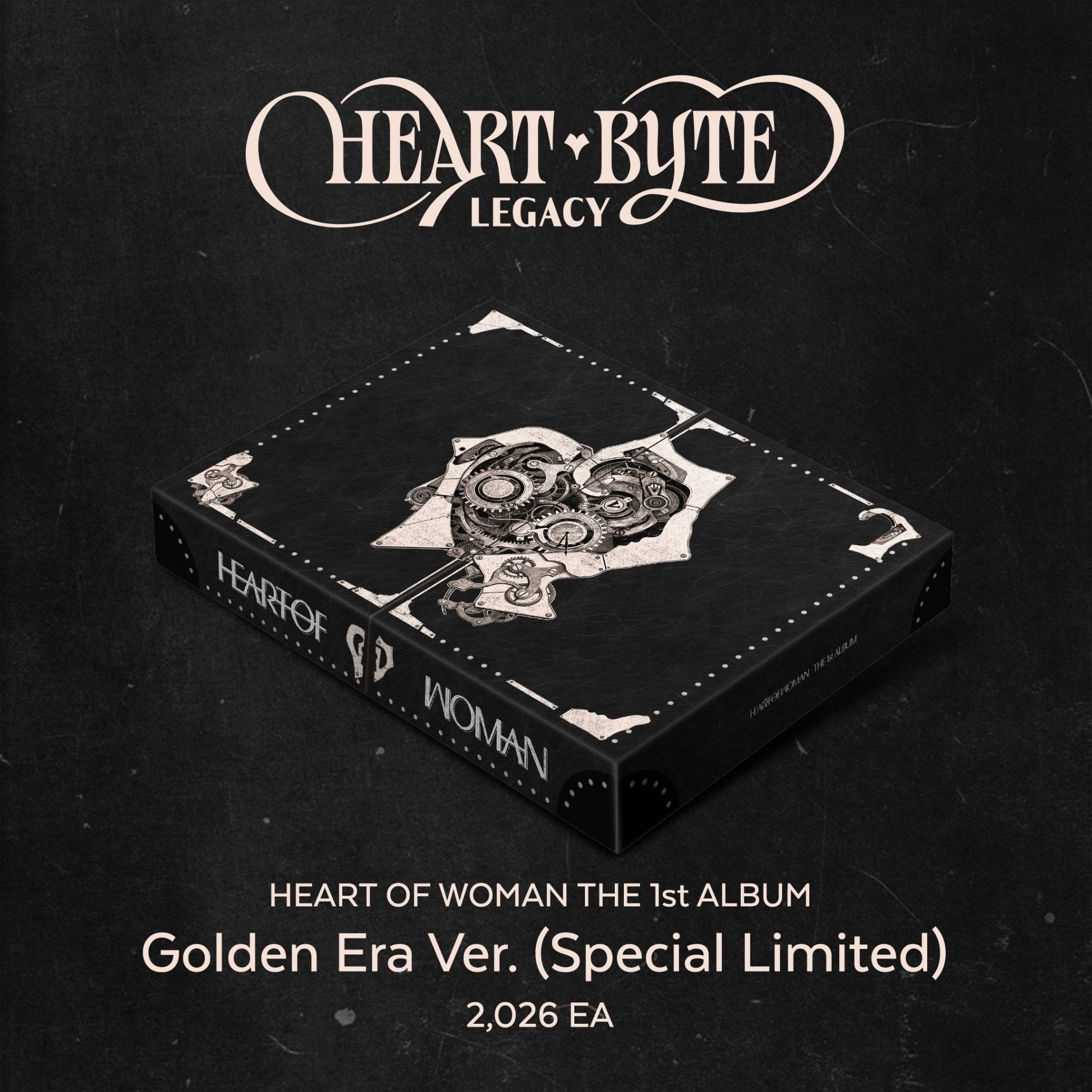 [Album]HEART OF WOMAN (하트오브우먼) - Heart Byte : LEGACY (The 1st ALBUM, Special Limited) [Golden Era Ver.] - product_vendor,