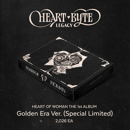 [Album]HEART OF WOMAN (하트오브우먼) - Heart Byte : LEGACY (The 1st ALBUM, Special Limited) [Golden Era Ver.] - product_vendor,