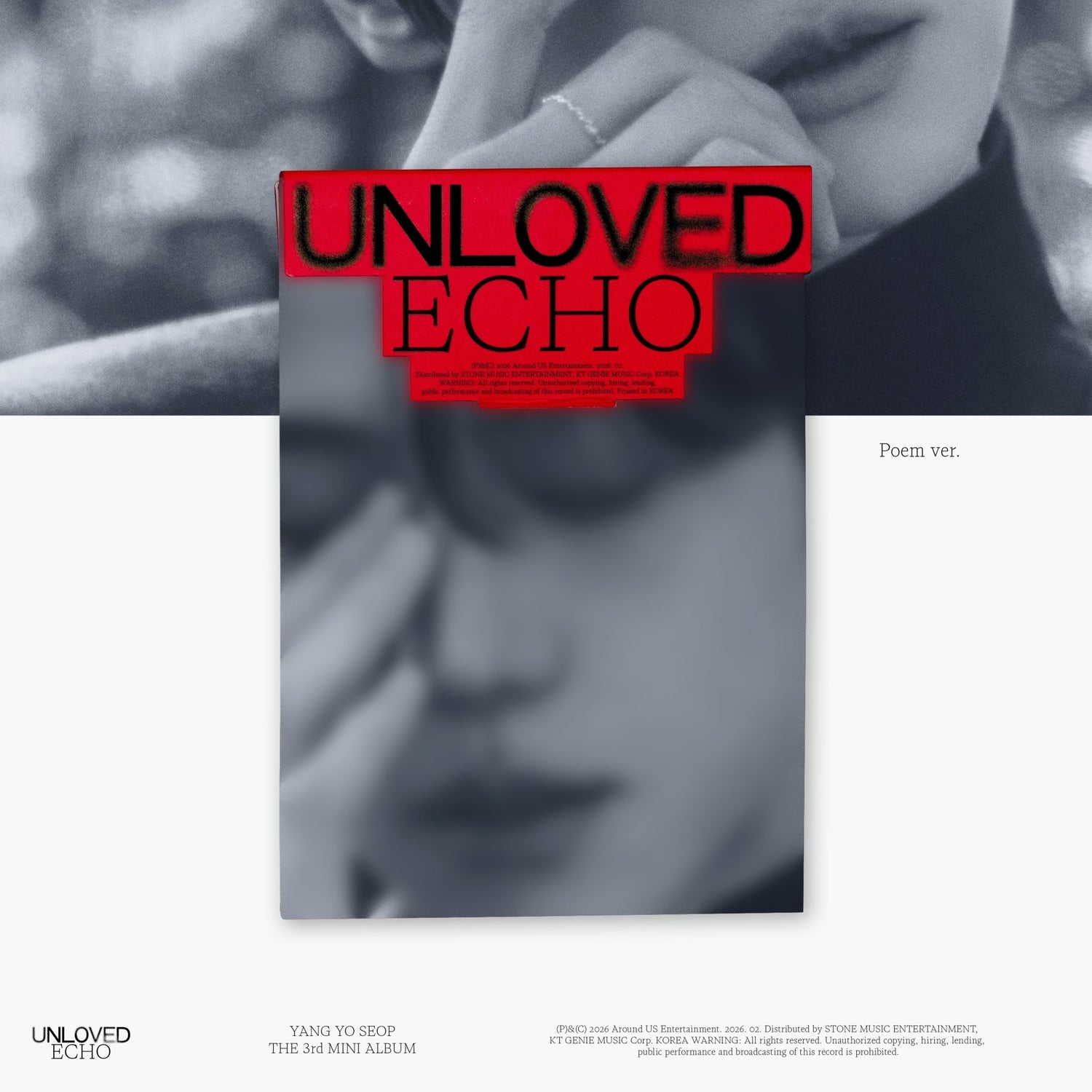 []HIGHLIGHT (하이라이트) - YANG YOSUB(양요섭) UNLOVED ECHO (1st Mini Album) [POEM Ver. / CINEMA Ver. / 2 versions set RANDOM] - product_vendor,