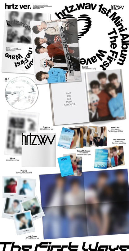 [New Sale Album]hrtz.wav The First Wave (1st Mini Album) [hrtz Ver. / wav Ver. / 2 versions set]. - product_vendor,