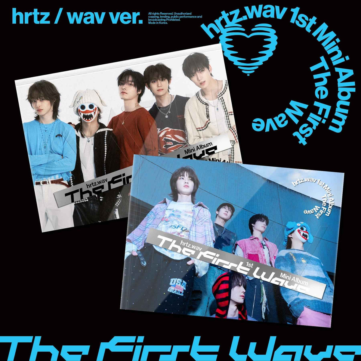 hrtz.wav The First Wave (1st Mini Album) [hrtz Ver. / wav Ver. / 2 versions set].
