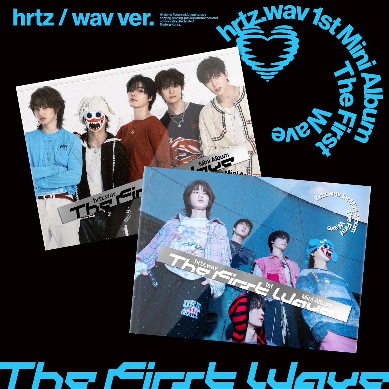[New Sale Album]hrtz.wav The First Wave (1st Mini Album) [hrtz Ver. / wav Ver. / 2 versions set]. - product_vendor,