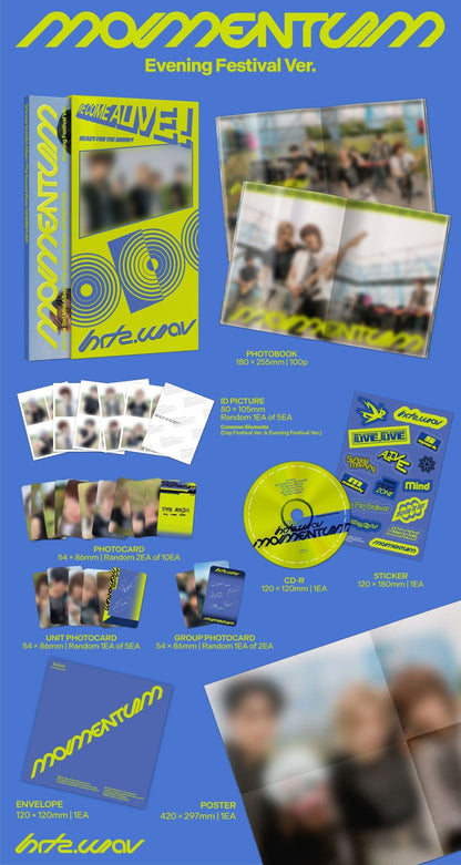 [Album]HRTZ.WAV - The Second Wave : MOMENTUM (2nd Mini Album) [RANDOM]-product_vendor, lowest price, EU shipping, Pre order benefit