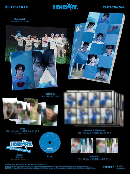 [Album]IDID - I did it (The First Mini Album) [RANDOM] - product_vendor,