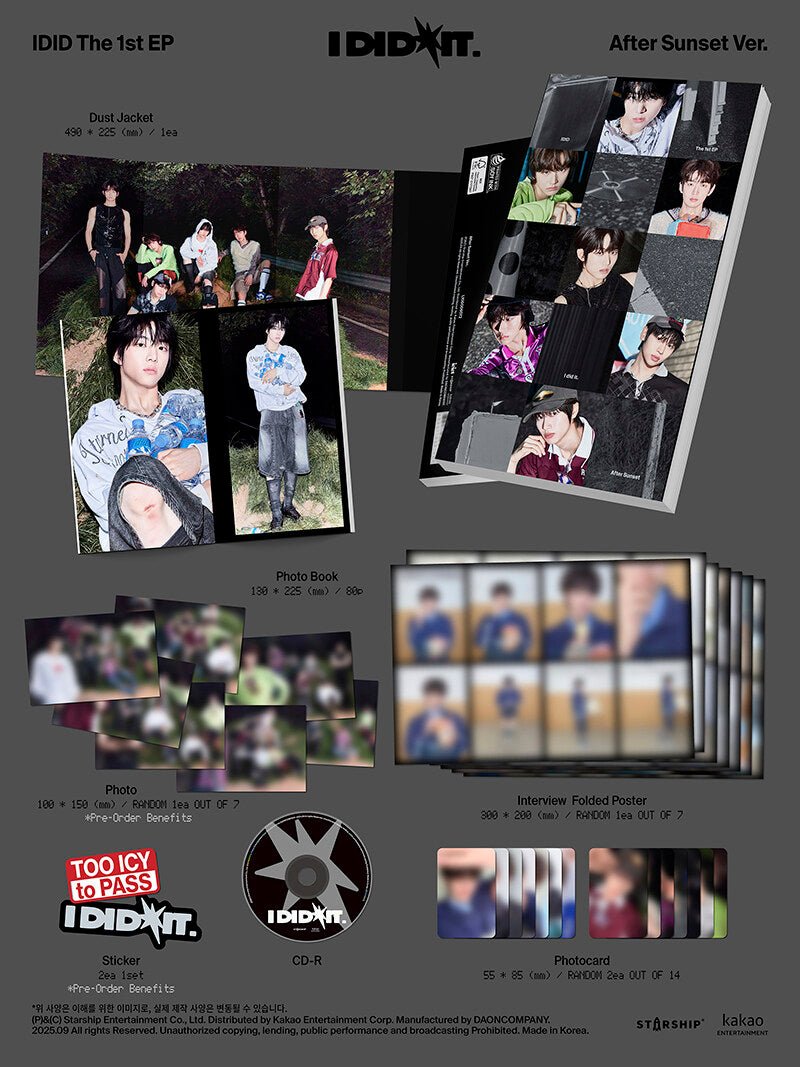 [Album]IDID - I did it (The First Mini Album) [RANDOM] - product_vendor,