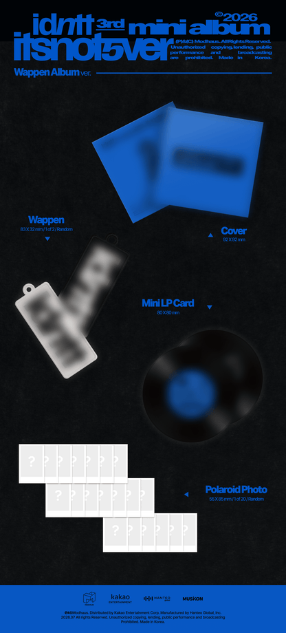 [Album]IDNTT - itsnotover (Wappen Album)-product_vendor, lowest price, EU shipping, Pre order benefit
