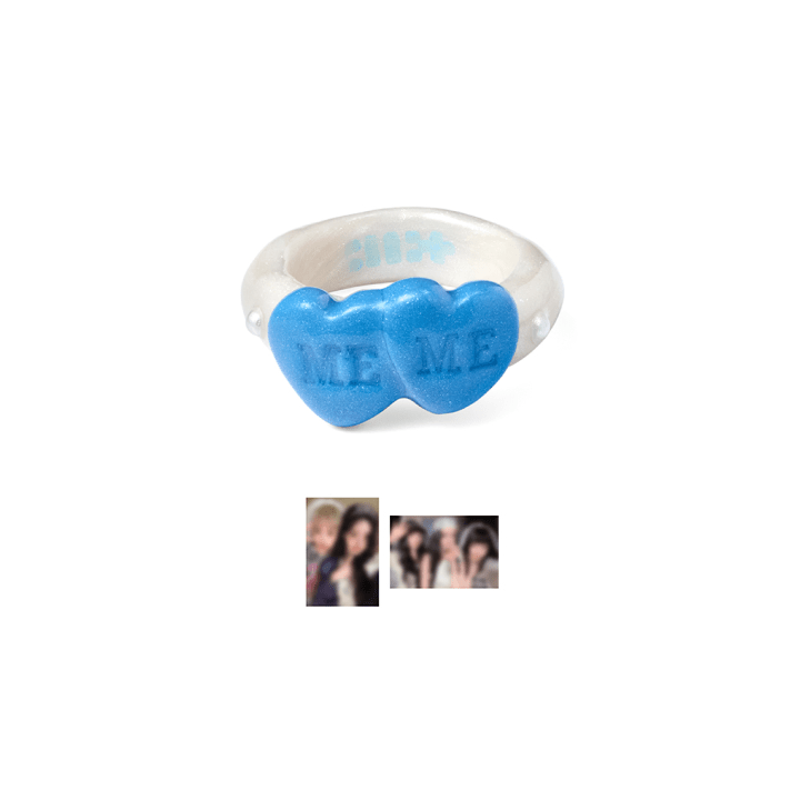 ILLIT - [ill x nff] double heart ring 1
