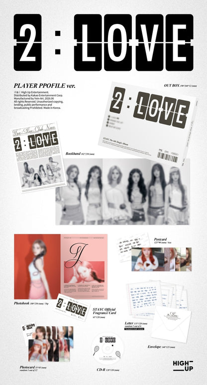[Album][POB] STAYC - 2:LOVE (The 6th Single Album) [RANDOM] - product_vendor,