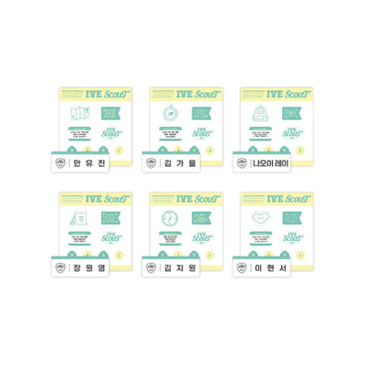 IVE - 2025 ive the 3rd fan concert ive scout - name tag + sticker set