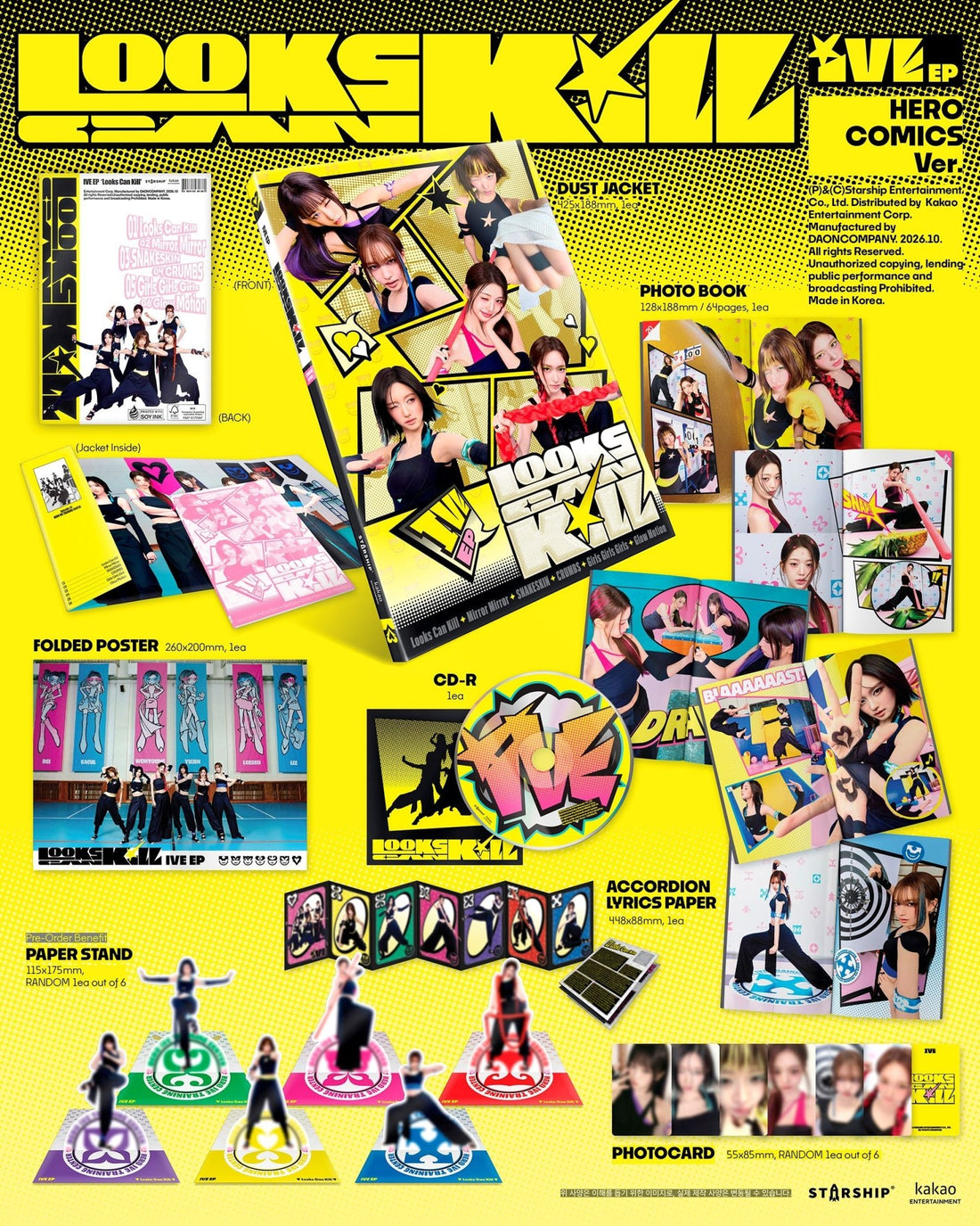 [Album]IVE - Looks Can Kill [HERO COMICS Ver.] [STARSHIP SQUARE]-