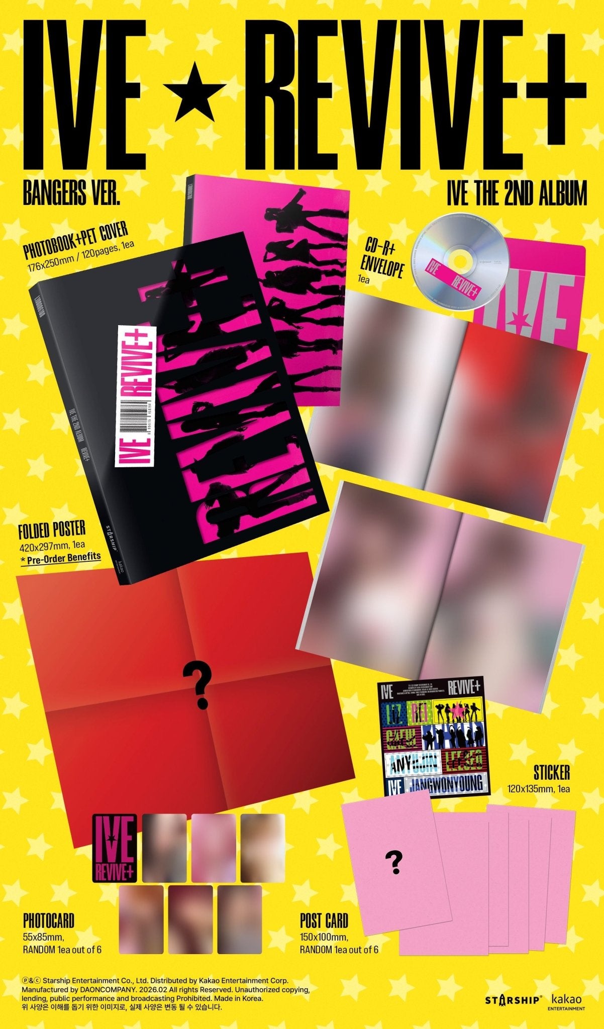[Album]IVE(아이브) - THE 2ND ALBUM (REVIVE+) [BANGERS Ver. / CHALLENGERS Ver. / 2 versions set RANDOM] - product_vendor,