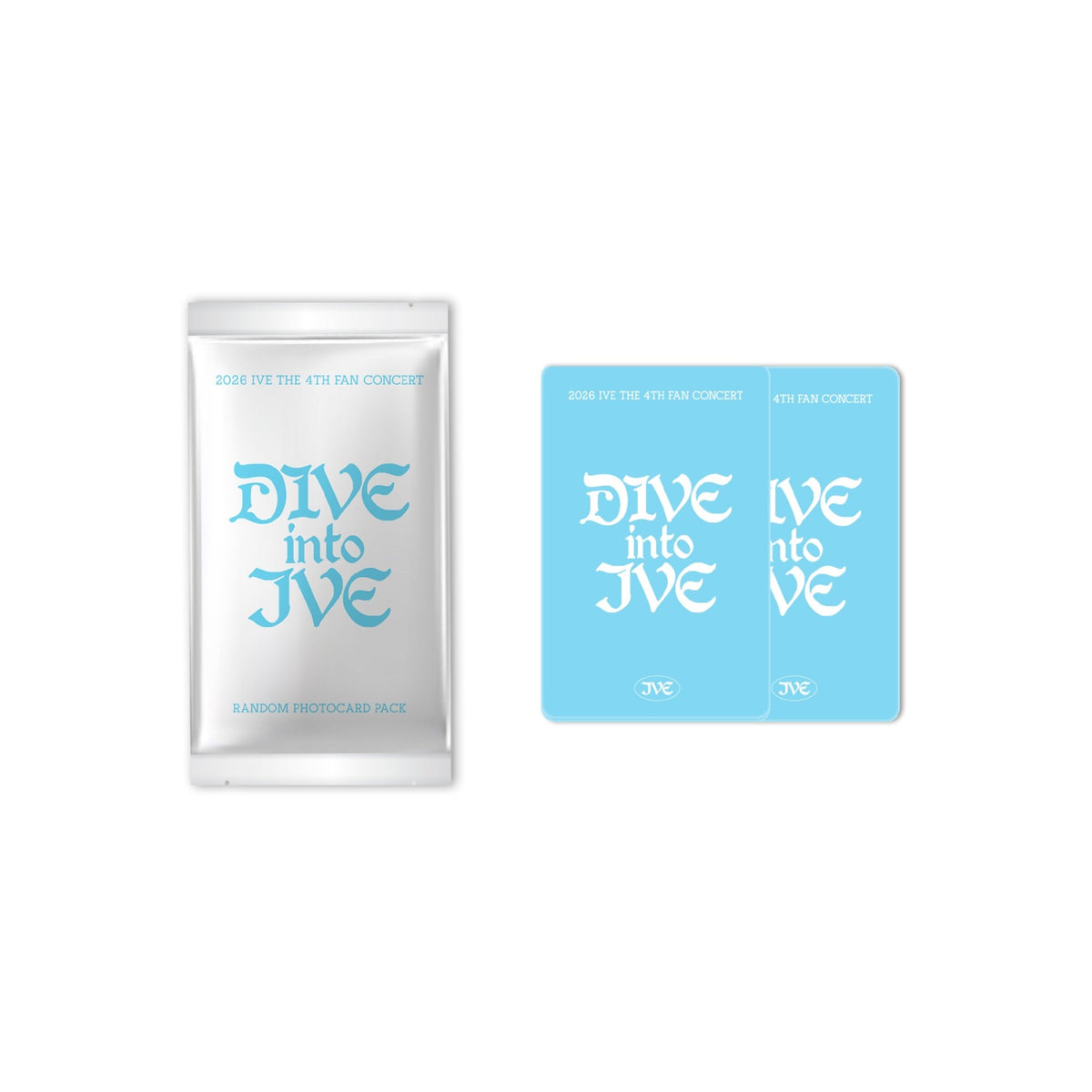 IVE - the 4th fan concert [dive into ive] - random photo card pack 1