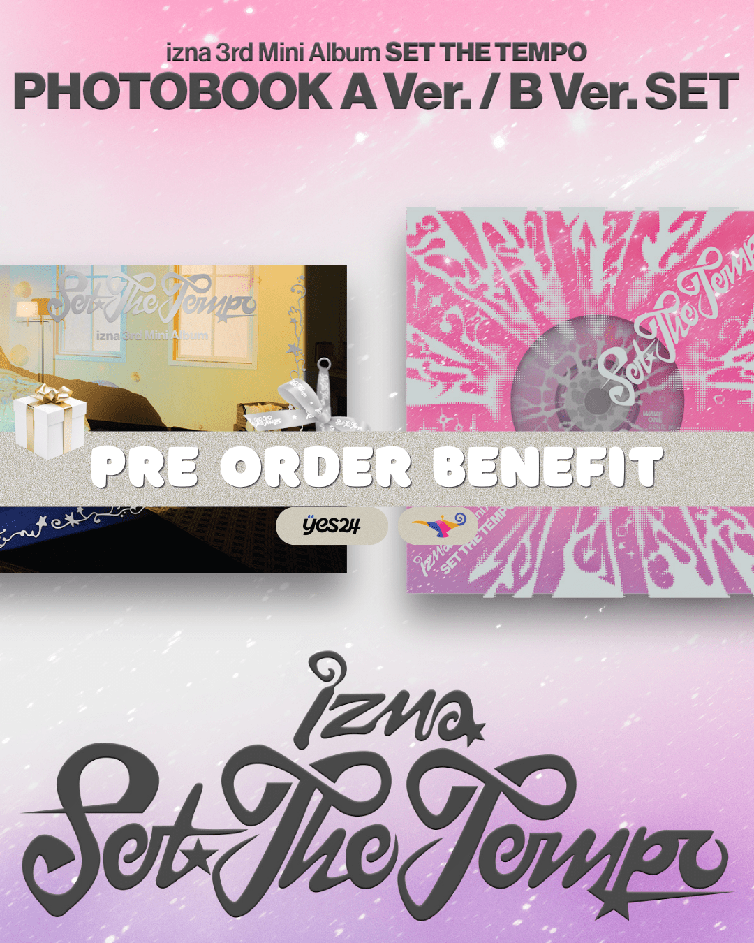 [Album]IZNA - SET THE TEMPO [PHOTOBOOK Ver.] [RANDOM] - product_vendor,