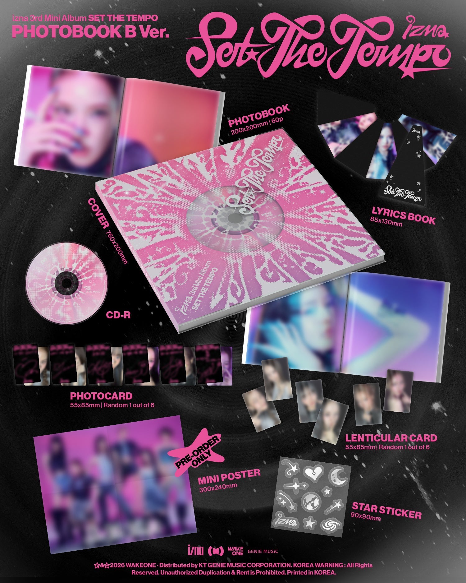 [Album]IZNA - SET THE TEMPO [PHOTOBOOK Ver.] [RANDOM] - product_vendor,