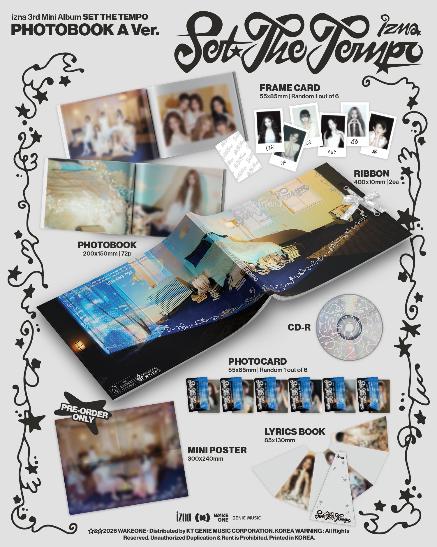 [Album]IZNA - SET THE TEMPO [PHOTOBOOK Ver.] [RANDOM] - product_vendor,