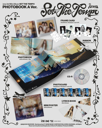 [Album]IZNA - SET THE TEMPO [PHOTOBOOK Ver.] [RANDOM] - product_vendor,