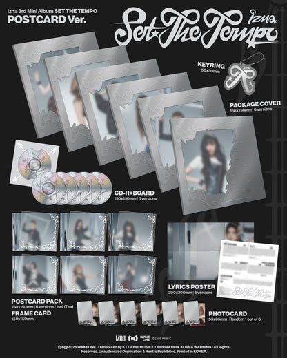 [Album]IZNA - SET THE TEMPO [POSTCARD Ver.] [RANDOM] - product_vendor,