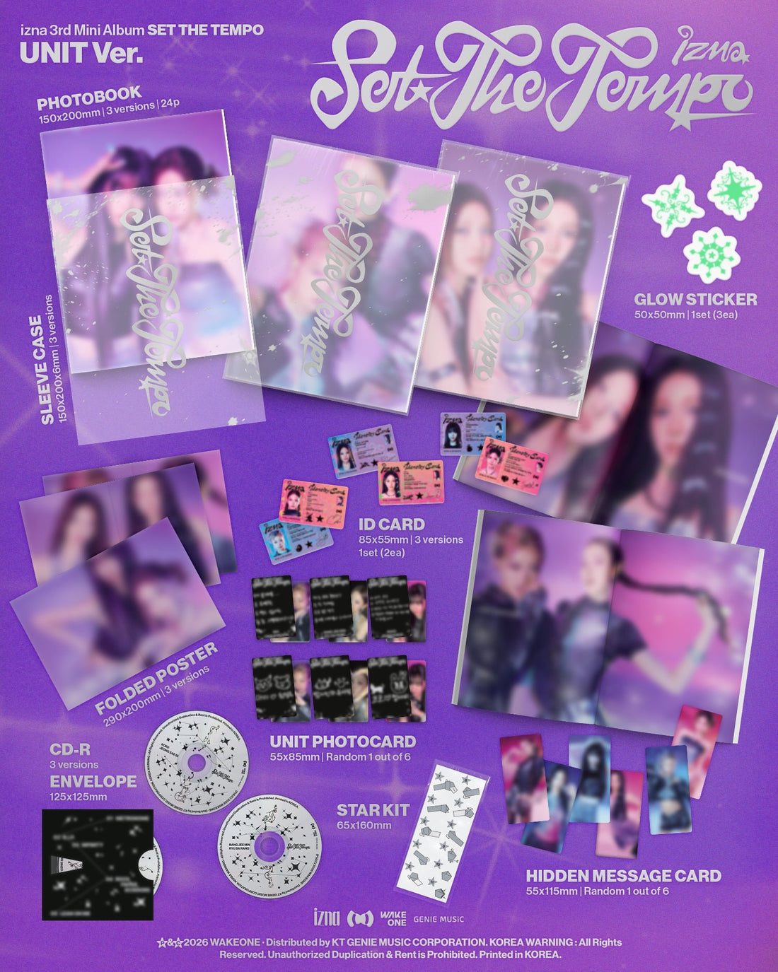 [Album]IZNA - SET THE TEMPO [UNIT Ver.] [RANDOM] - product_vendor,