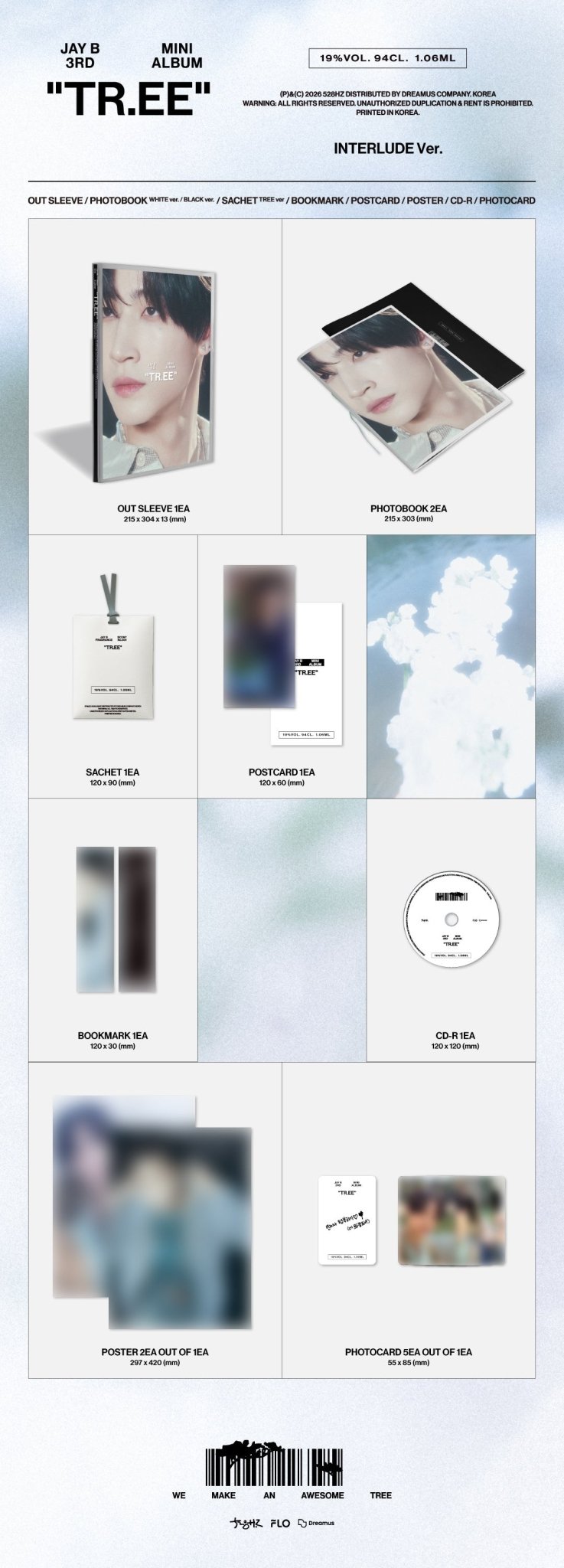 [Event Album]JAY B - TR.EE (3rd Mini Album) [INTERLUDE Ver.] [MUSIC KOREA FACE CALL EVENT] - product_vendor,