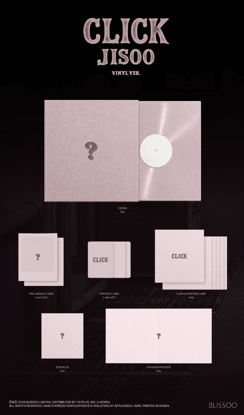 [Album]Jisoo - CLICK [VINYL Ver.]-product_vendor, lowest price, EU shipping, Pre order benefit