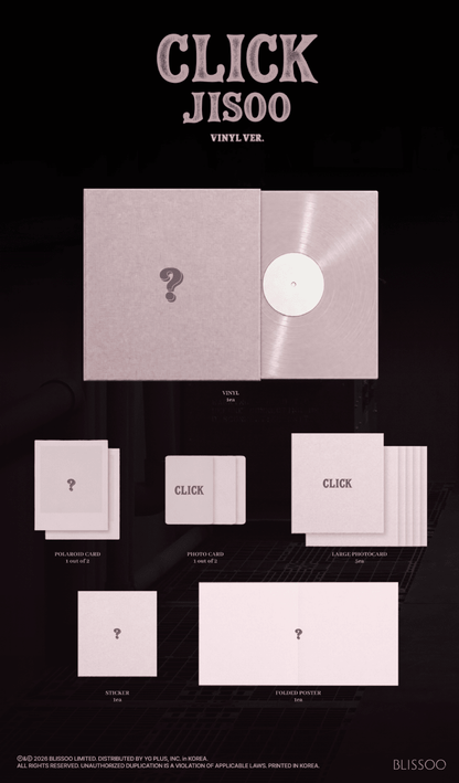 [Album]Jisoo - CLICK [VINYL Ver.]-product_vendor, lowest price, EU shipping, Pre order benefit