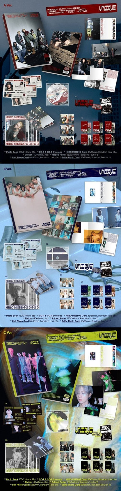 [Album]P1HARMONY - Unique (Mini 9th) [Photobook Ver.] [RANDOM] - product_vendor,