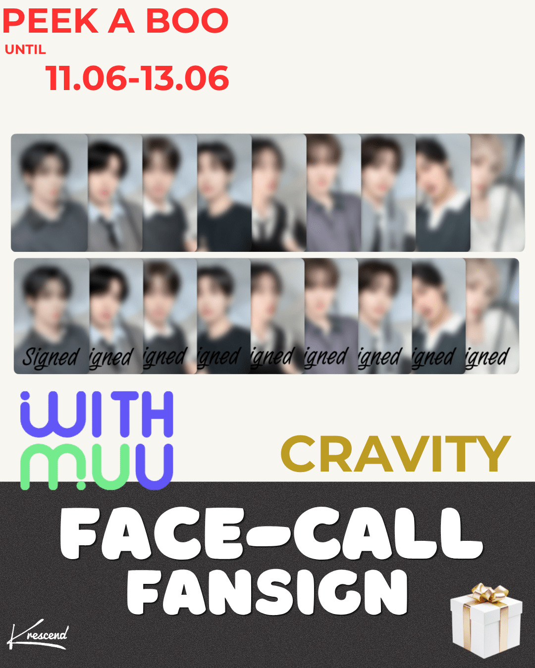 [Event Album][Jungmo] CRAVITY (크래비티) ReDeFINE (8th Mini Album) [re Ver. /redefine Ver.] [RANDOM] [WITHMUU] [LuckyDraw] [Facecall]-product_vendor, lowest price, EU shipping, Pre order benefit