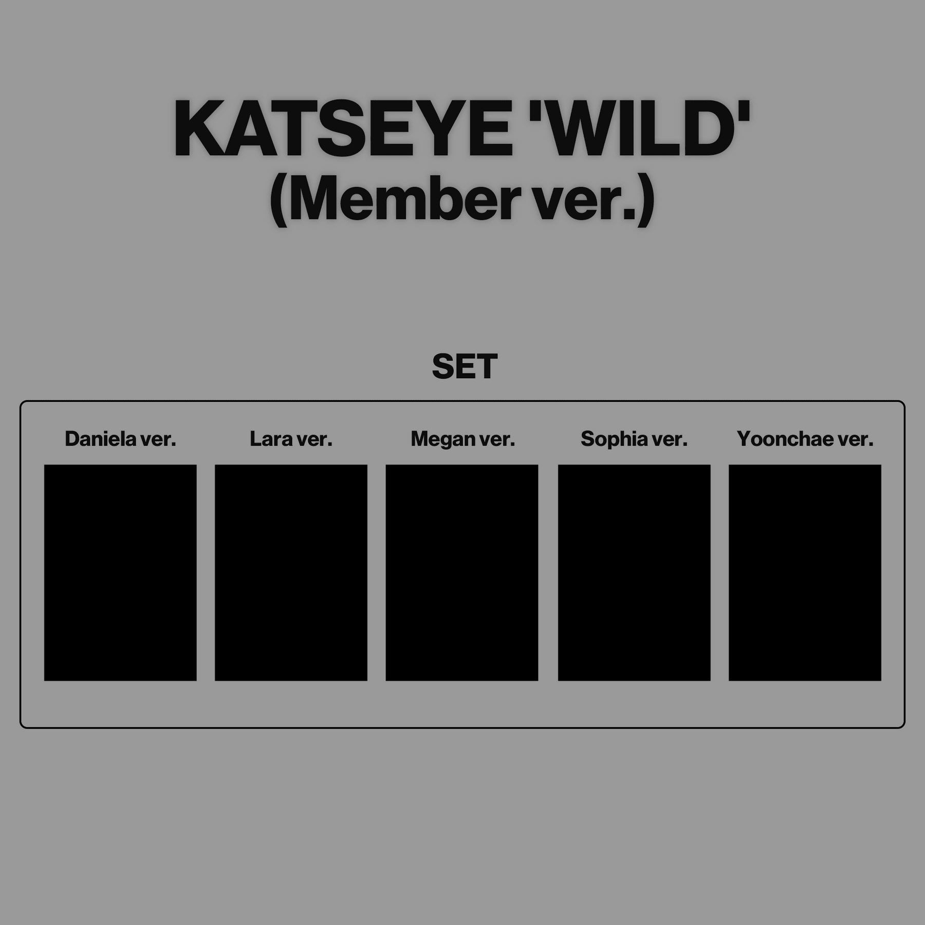 [New Sale Album]KATSEYE (캣츠아이) WILD [Member Ver. / 5 versions set] - product_vendor,