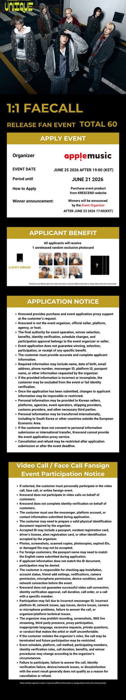 [Event Album][Keeho] P1HARMONY - Unique (Mini 9th) [Photobook Ver.] [RANDOM] [APPLE MUSIC] [LuckyDraw] [Facecall]-product_vendor,FULL lowest price, EU shipping, Pre order benefit